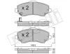 Bremsbelagsatz, Scheibenbremse Vorderachse METELLI 22-0862-0