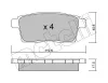 Bremsbelagsatz, Scheibenbremse METELLI 22-0873-0