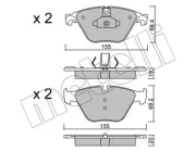 Bremsbelagsatz, Scheibenbremse METELLI 22-0918-0