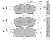 Bremsbelagsatz, Scheibenbremse METELLI 22-0927-5