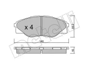 Bremsbelagsatz, Scheibenbremse Vorderachse METELLI 22-0936-0