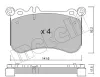 Bremsbelagsatz, Scheibenbremse Vorderachse METELLI 22-1133-0