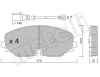 Bremsbelagsatz, Scheibenbremse Vorderachse METELLI 22-1171-0K