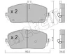 Bremsbelagsatz, Scheibenbremse Vorderachse METELLI 22-1194-0