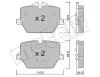 Bremsbelagsatz, Scheibenbremse Hinterachse METELLI 22-1266-0