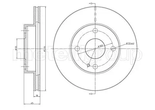 Bremsscheibe METELLI 23-0276