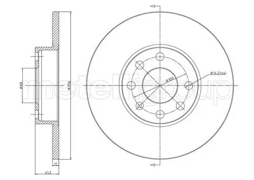 Bremsscheibe METELLI 23-0627