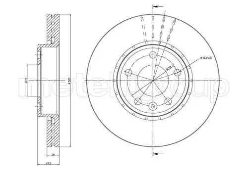 Bremsscheibe Vorderachse METELLI 23-0798