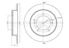 Bremsscheibe Vorderachse METELLI 23-1096