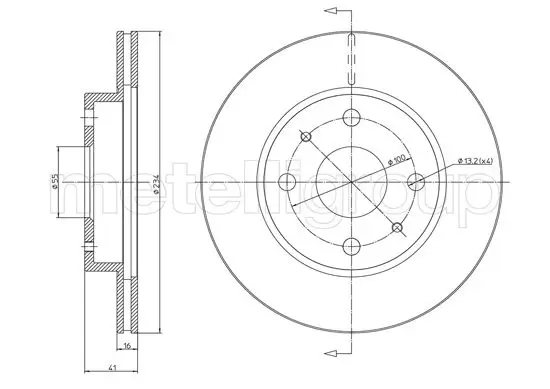 Bremsscheibe METELLI 23-1138C