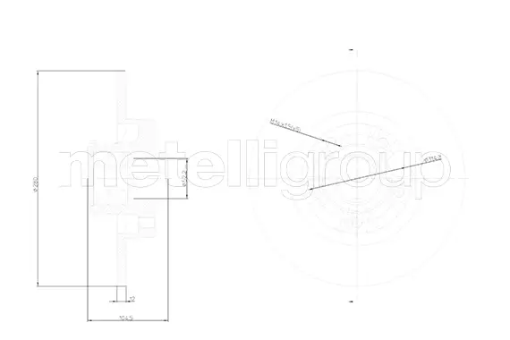 Bremsscheibe Hinterachse METELLI 23-1798