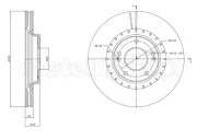 Bremsscheibe Vorderachse METELLI 23-1818C