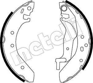 Bremsbackensatz Hinterachse METELLI 53-0006