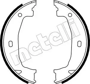 Bremsbackensatz, Feststellbremse Hinterachse METELLI 53-0018 Bild Bremsbackensatz, Feststellbremse Hinterachse METELLI 53-0018