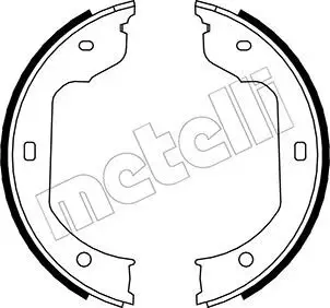 Bremsbackensatz, Feststellbremse Hinterachse METELLI 53-0019 Bild Bremsbackensatz, Feststellbremse Hinterachse METELLI 53-0019