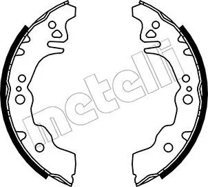 Bremsbackensatz Hinterachse METELLI 53-0043