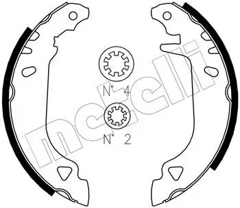 Bremsbackensatz Hinterachse METELLI 53-0066J