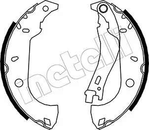 Bremsbackensatz Hinterachse METELLI 53-0067