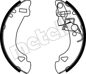 Bremsbackensatz Hinterachse METELLI 53-0069