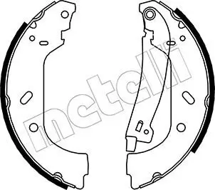 Bremsbackensatz METELLI 53-0074Y