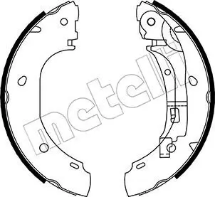 Bremsbackensatz Hinterachse METELLI 53-0082