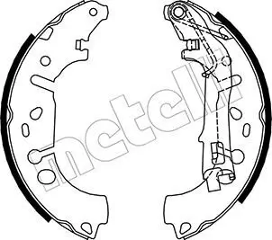 Bremsbackensatz Hinterachse METELLI 53-0093