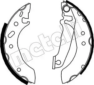 Bremsbackensatz METELLI 53-0119