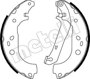 Bremsbackensatz Hinterachse METELLI 53-0142