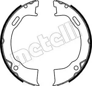 Bremsbackensatz, Feststellbremse Hinterachse METELLI 53-0146 Bild Bremsbackensatz, Feststellbremse Hinterachse METELLI 53-0146