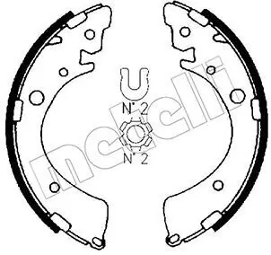 Bremsbackensatz Hinterachse METELLI 53-0153 Bild Bremsbackensatz Hinterachse METELLI 53-0153