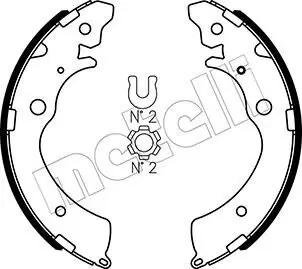 Bremsbackensatz Hinterachse METELLI 53-0154