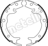 Bremsbackensatz, Feststellbremse Hinterachse METELLI 53-0159