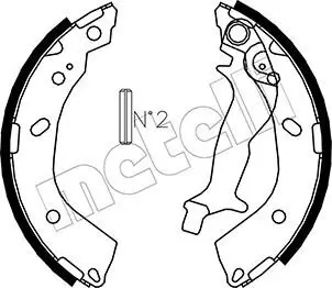 Bremsbackensatz Hinterachse METELLI 53-0178