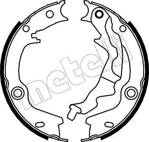 Bremsbackensatz, Feststellbremse Hinterachse METELLI 53-0187