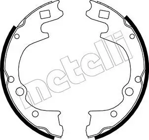 Bremsbackensatz Hinterachse METELLI 53-0221 Bild Bremsbackensatz Hinterachse METELLI 53-0221