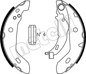 Bremsbackensatz Hinterachse METELLI 53-0235