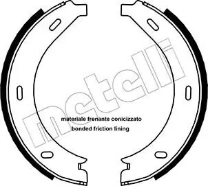 Bremsbackensatz, Feststellbremse Hinterachse METELLI 53-0236