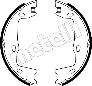 Bremsbackensatz, Feststellbremse METELLI 53-0302