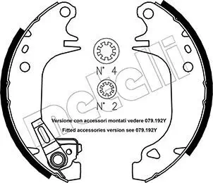 Bremsbackensatz METELLI 53-0320Y