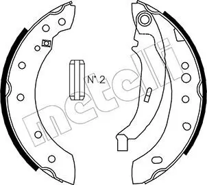 Bremsbackensatz Hinterachse METELLI 53-0332