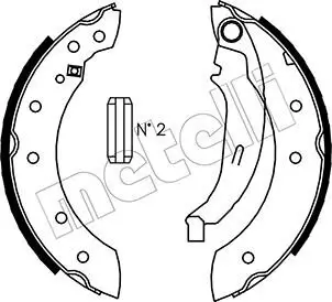 Bremsbackensatz METELLI 53-0350