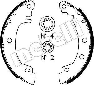 Bremsbackensatz METELLI 53-0353