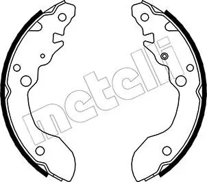 Bremsbackensatz Hinterachse METELLI 53-0402 Bild Bremsbackensatz Hinterachse METELLI 53-0402