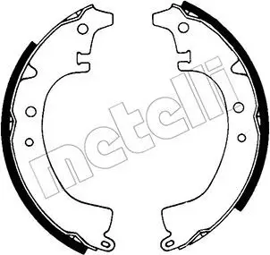 Bremsbackensatz Hinterachse METELLI 53-0408 Bild Bremsbackensatz Hinterachse METELLI 53-0408