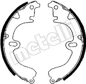 Bremsbackensatz Hinterachse METELLI 53-0417 Bild Bremsbackensatz Hinterachse METELLI 53-0417