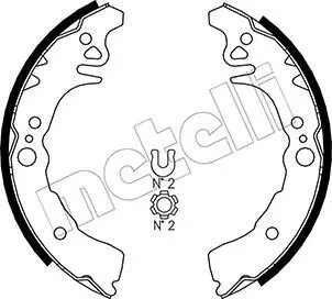 Bremsbackensatz Hinterachse METELLI 53-0435