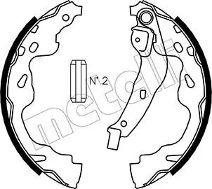 Bremsbackensatz METELLI 53-0438