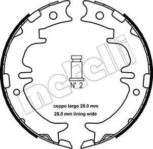 Bremsbackensatz, Feststellbremse Hinterachse METELLI 53-0439 Bild Bremsbackensatz, Feststellbremse Hinterachse METELLI 53-0439