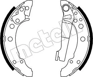 Bremsbackensatz Hinterachse METELLI 53-0465