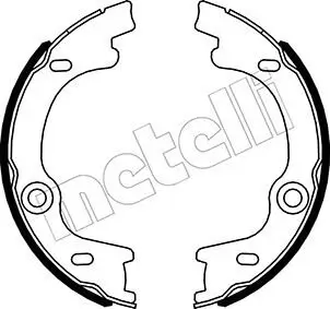 Bremsbackensatz, Feststellbremse Hinterachse METELLI 53-0505 Bild Bremsbackensatz, Feststellbremse Hinterachse METELLI 53-0505